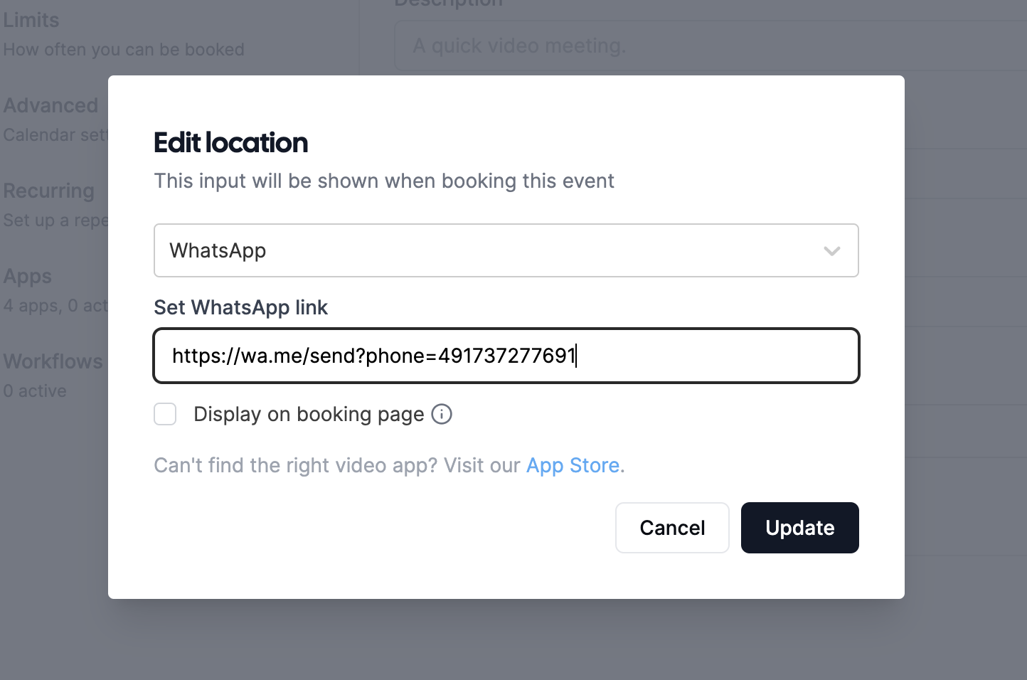 Screenshot of app WhatsApp